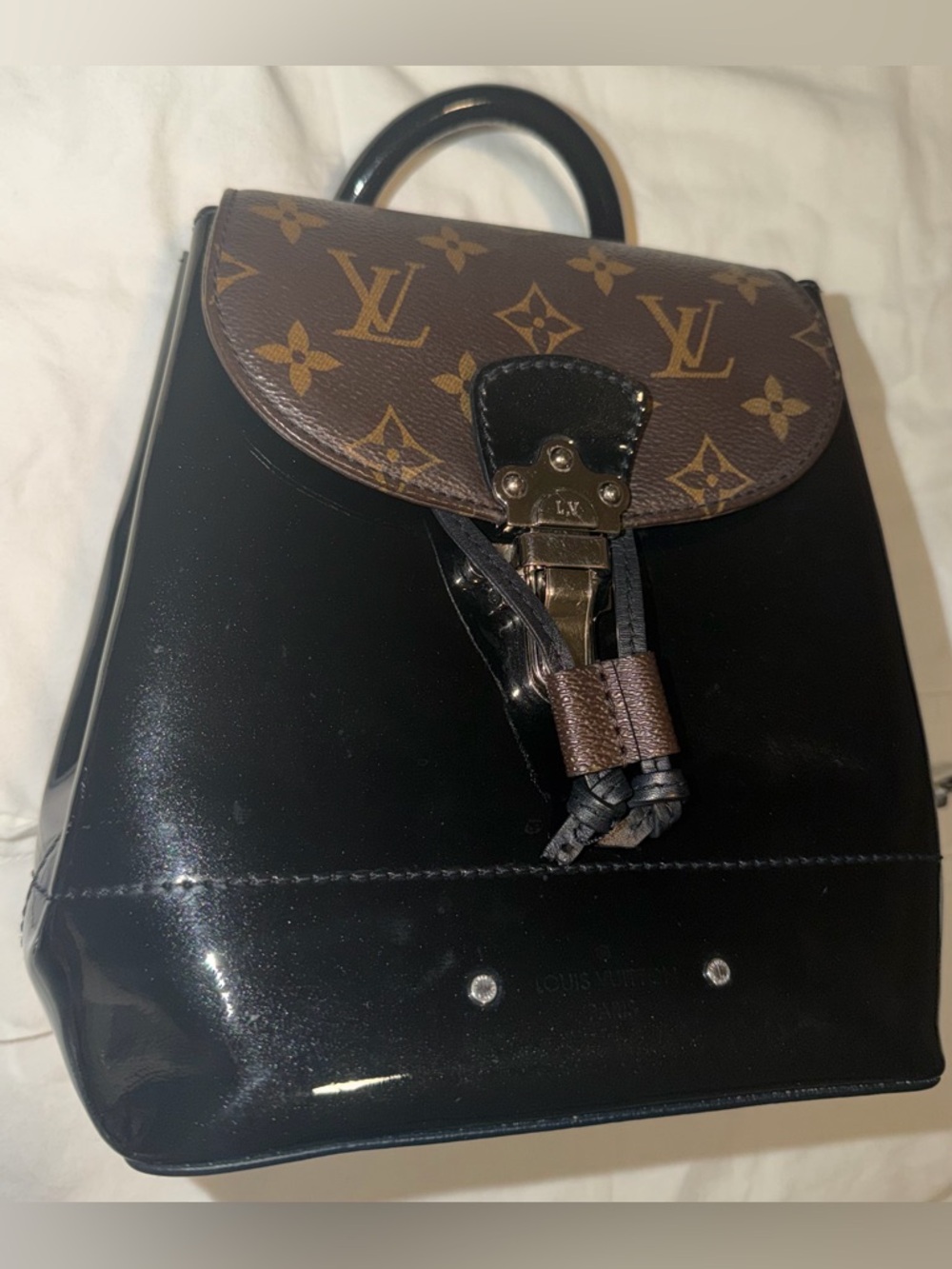 Louis Vuitton monogram hot springs mini backpack crossbody black - Picture 6 of 15